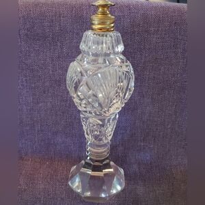 Crystal Perfume Bottle, Vintage, Not Signed